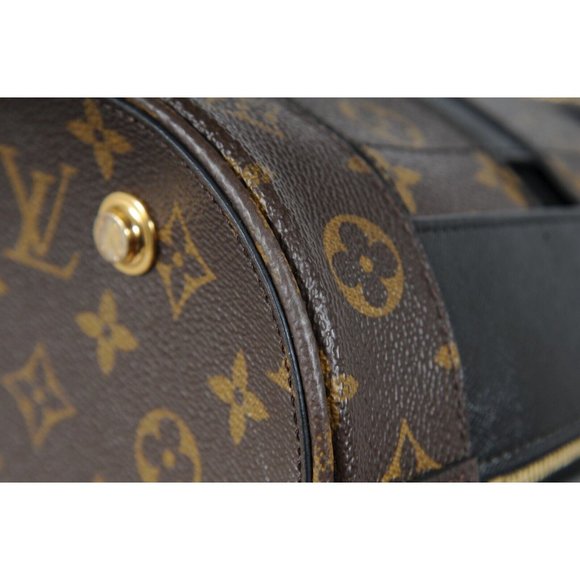 Louis Vuitton LV Monogram Tressage MM Tote Bag Brown Black Mesh Coated Canvas - Picture 13 of 16